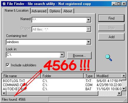 Finder 4566 files found!!!